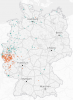 Straßennamen mit Pütz (orange) und Pütt (grün), "Wie oft gibt es Ihre Straße?" | © Zeit online