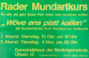 Werbeplakat für einen Mundartkurs in Radevormwald | © LVR-Institut für Landeskunde und Regionalgeschichte
