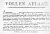 Ablasszettel von 1816 "Vollen Aflaat", aus: Cornelissen 2003, S. 106.