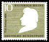 Briefmarke zum 100. Todestag eines Düsseldorfers mit großem Namen: Heinrich Heine | © gemeinfrei.